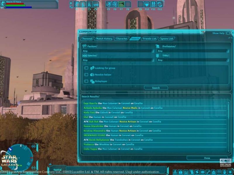 Star Wars Galaxies: An Empire Divided - screenshot 97