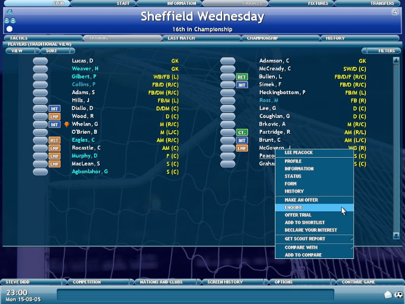 Championship Manager 2006 - screenshot 4