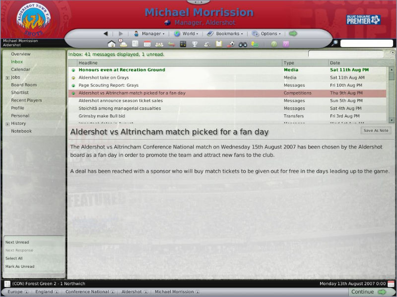 Football Manager 2008 - screenshot 23